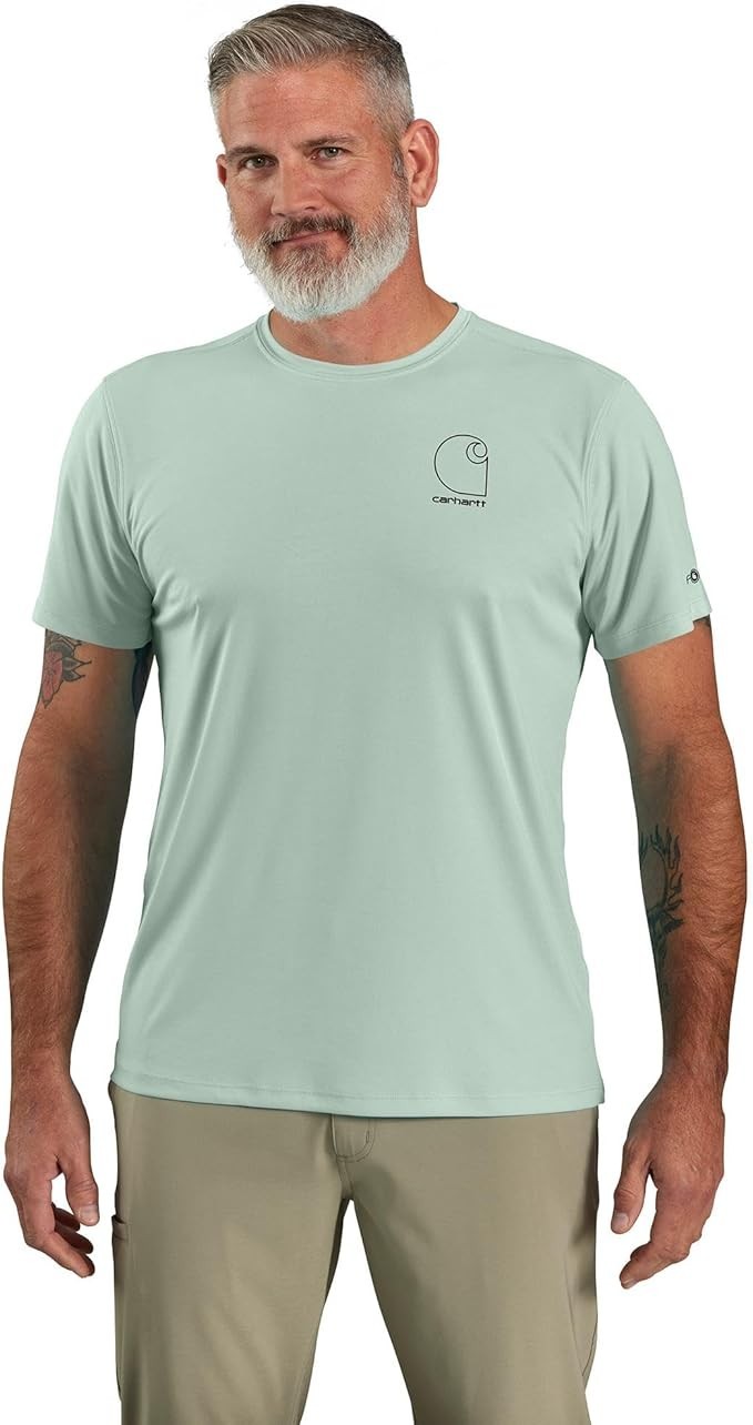 Carhartt Men's Force Sun Defender Relaxed Fit Short Sleeve T-Shirt Big Sky NEW gallery