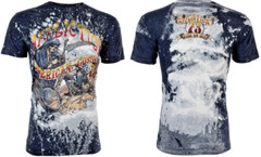 AFFLICTION American Customs RIDE OR DIE Short Sleeve Slim Fit T-shirt NWT