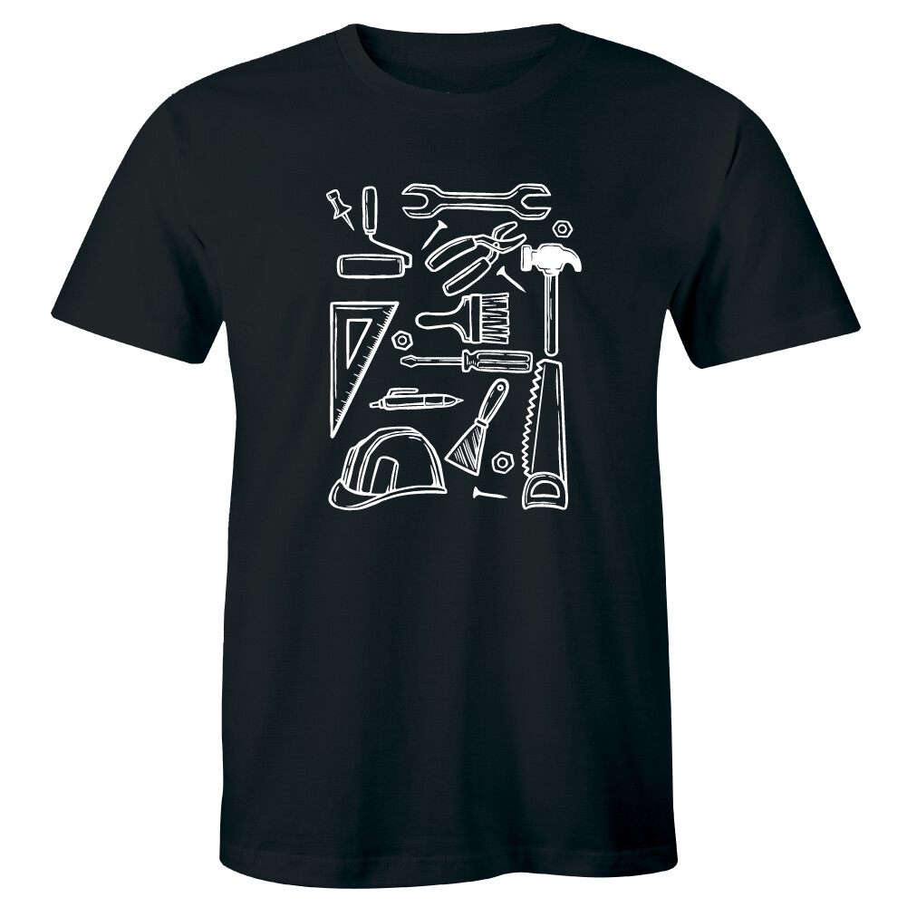 Worker Tools for Construction Crew Neck T-Shirt for Men gallery