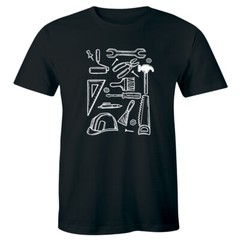 Worker Tools for Construction Crew Neck T-Shirt for Men