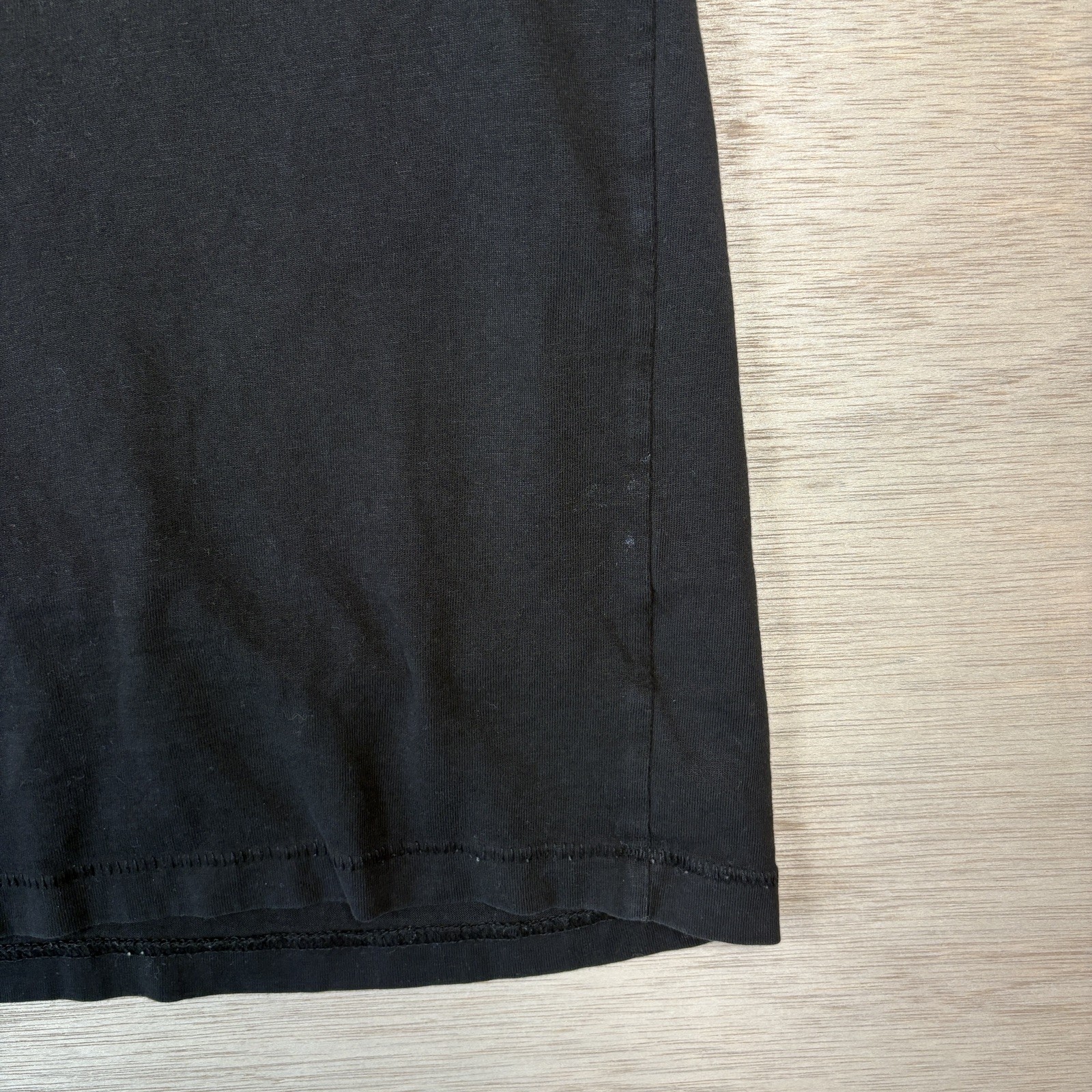No Boundaries Men's LARGE Oversize Cotton Tee BLACK T-Shirt pre-owned gallery