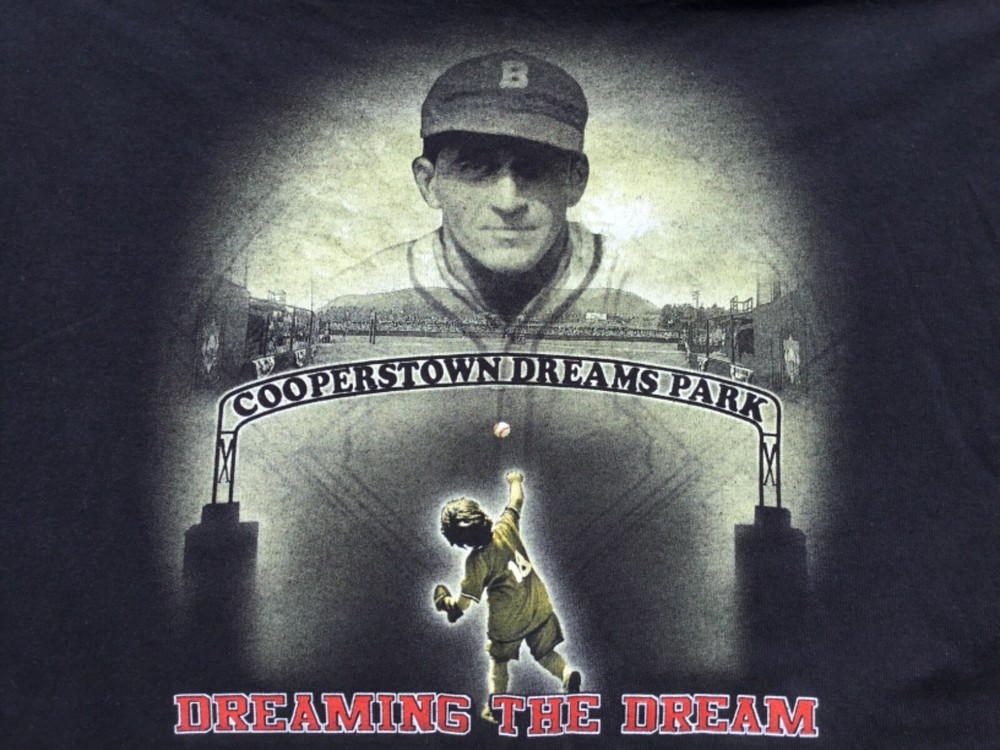 Cooperstown Dreams Park Black Crew Neck Graphic 2 sided T shirt sz 2XL XXL