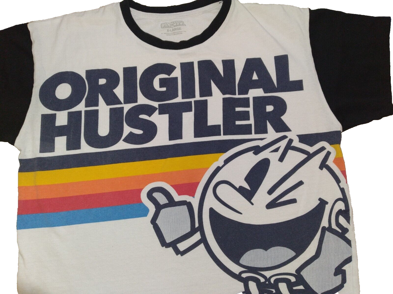 Brisco Apparel Men's ORIGINAL HUSTLER Pac Man T Shirt Retro Inspired Size XL EUC gallery
