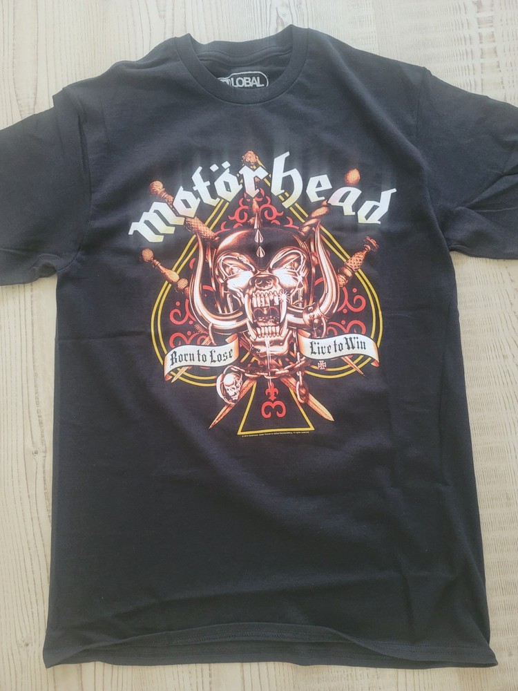 Motorhead “Born to Lose, Live to Win” themed Black Graphic T-Shirt In Medium