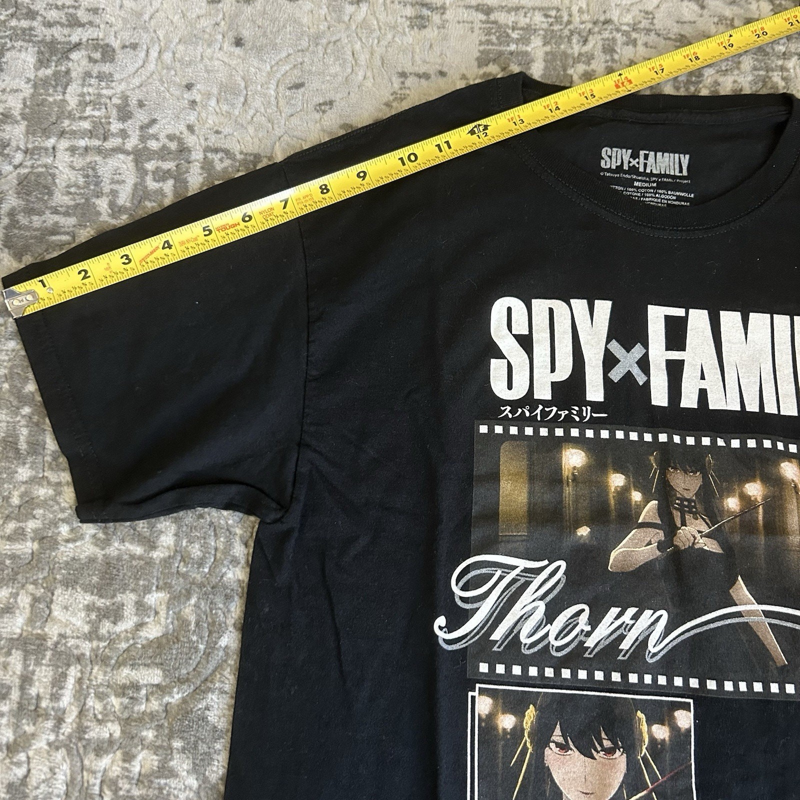 SPYxFAMILY Thorn Princess Size Medium Black Graphic Tshirt gallery
