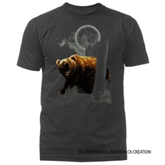 Bear Wilderness Wildlife Outdoor Nature Moon Animals T-shirt