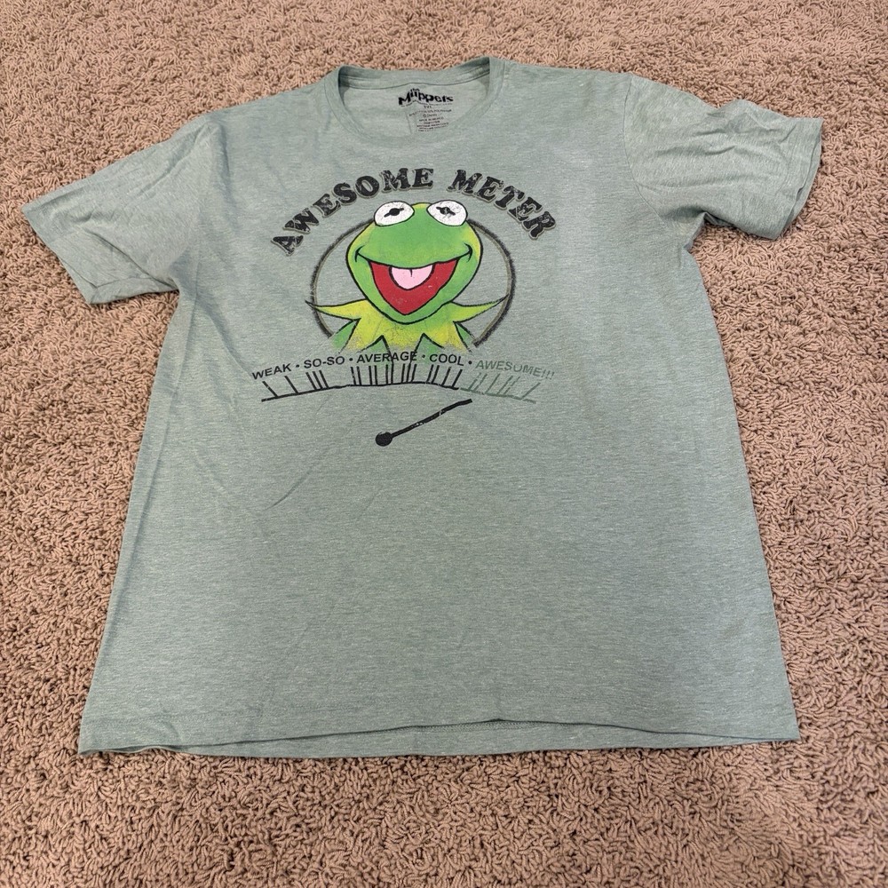 The Muppets Disney Kermit The Frog Green T Shirt Size M