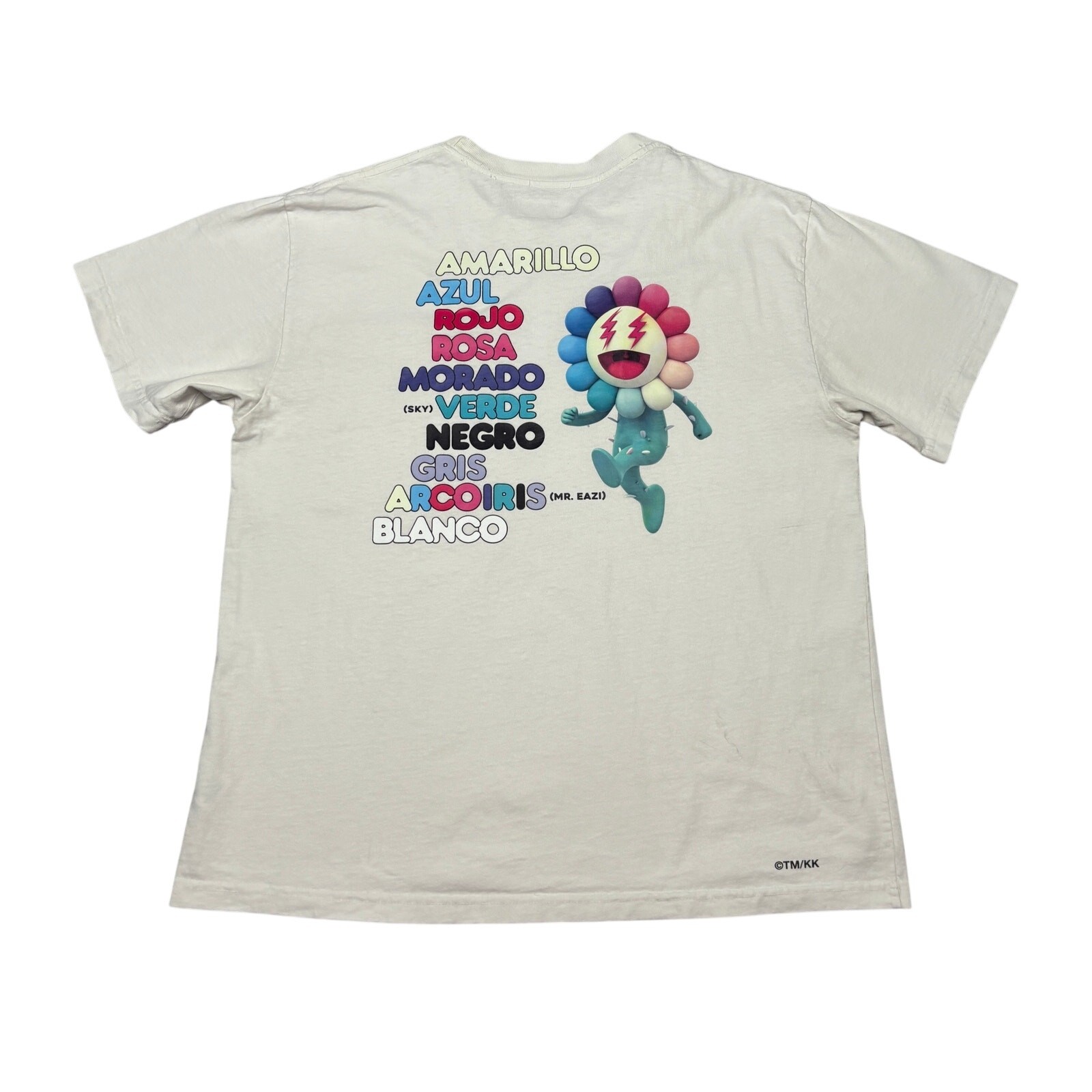 J Balvin x Takashi Murakami Song List Flower Shirt Men’s Large