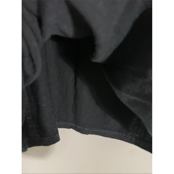 Karbon Mens Black 100% Merino Wool Long Sleeve Crew Neck Base Layer Shirt Size M gallery