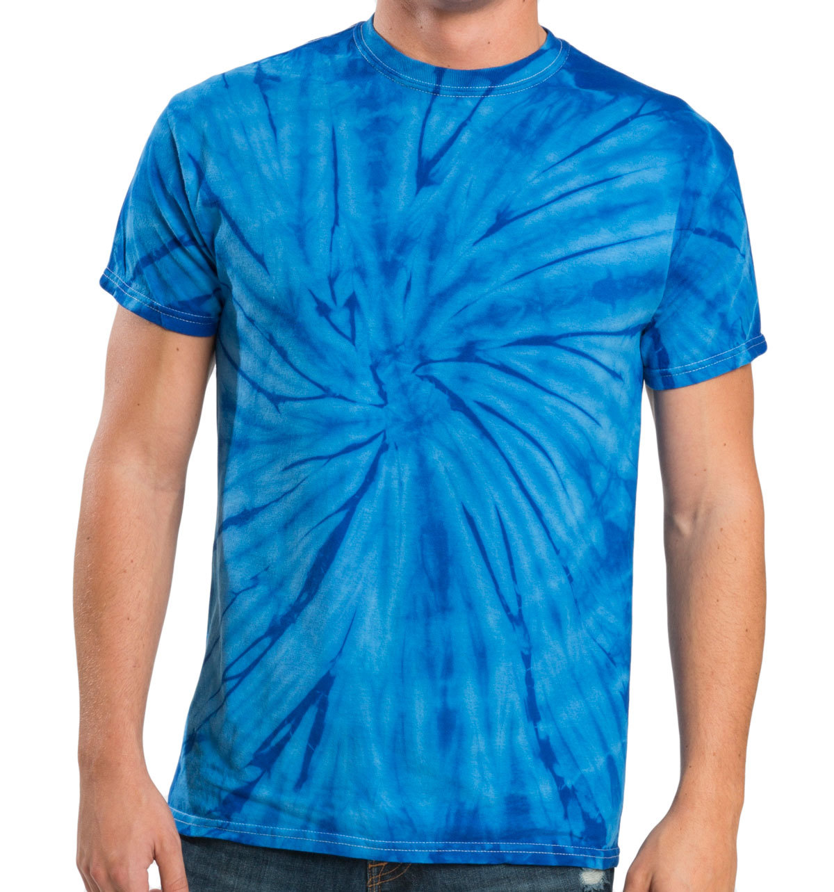 Tie Dye T-Shirts Red, Blue, Pink, Purple, Black, Green Kids Adult 100% Cotton gallery
