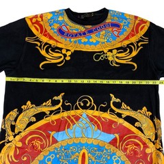 COOGI Royal COOGI Black and Multicolor Dashiki Style Tee XXXXL