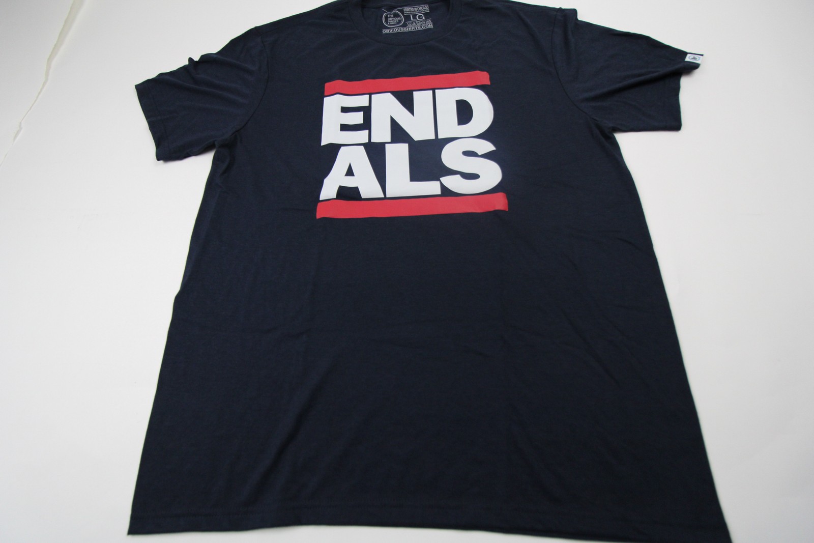 The Obvious Shirts Logo Short Sleeve Shirt Men's Navy New without Tags L gallery