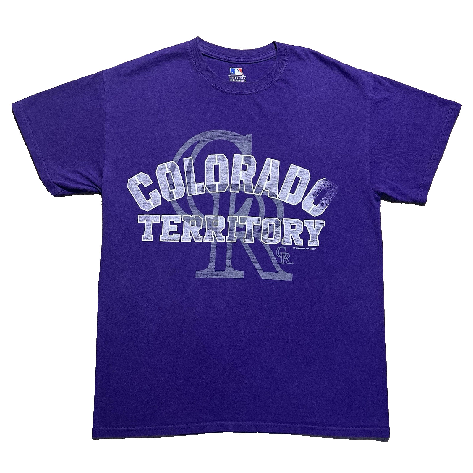 Vintage Colorado Rockies T Shirt Mens M Purple Colorado Territory MLB Y2K gallery