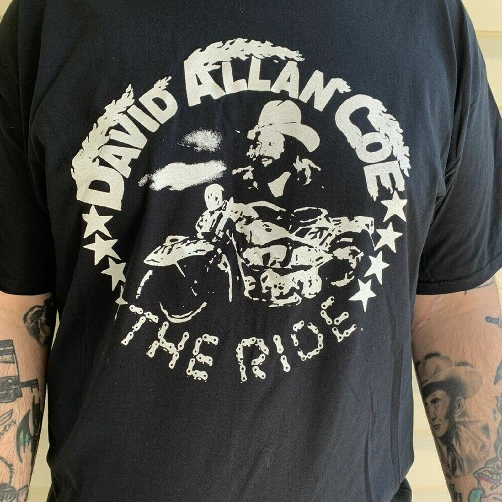 David Allan Coe the ride T-shirt black Short sleeve All sizes S to 5Xl gallery