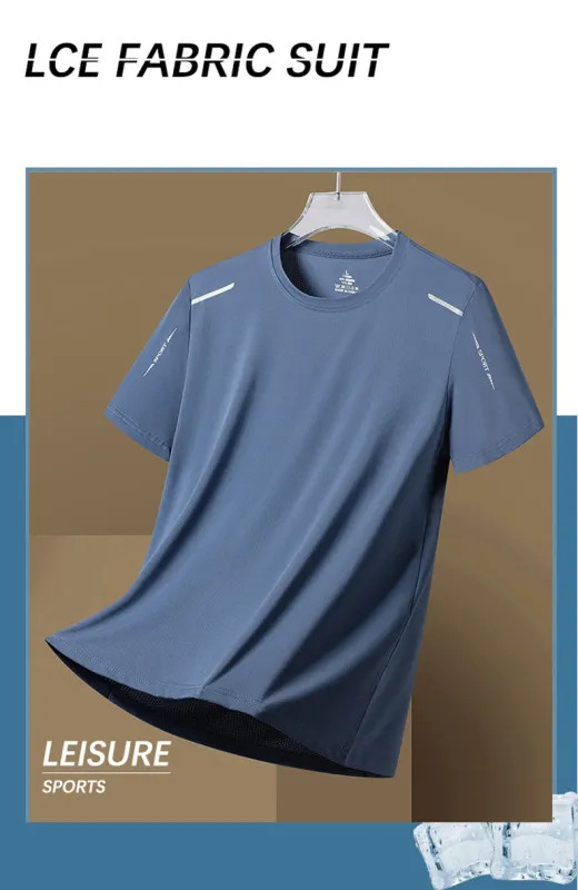SlimFit CHRLCK Men's Quick Dry Running T-Shirt Breathable Sports Gym Fitness Top gallery