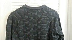 SLATE & STONE Long Sleeve Sweatshirt Camouflage Camo Men’s Large Gray Black