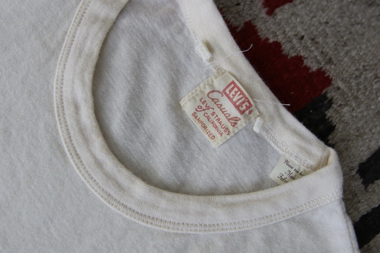 Levi’s Vintage Clothing Striped Shirt 1960’s Mens L Large Black And White gallery