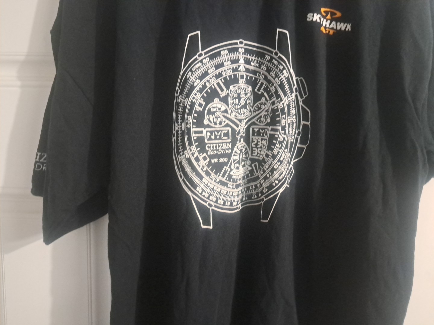 Citizen Watch advertisement Black T Shirt Skyhawk A-T Eco-Drive Size XL gallery