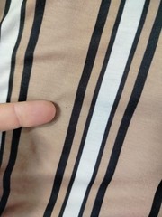 Brooklyn Laundry Shirt Mens Medium Tan Vertical Stripe Tokyo Graphic Crewneck