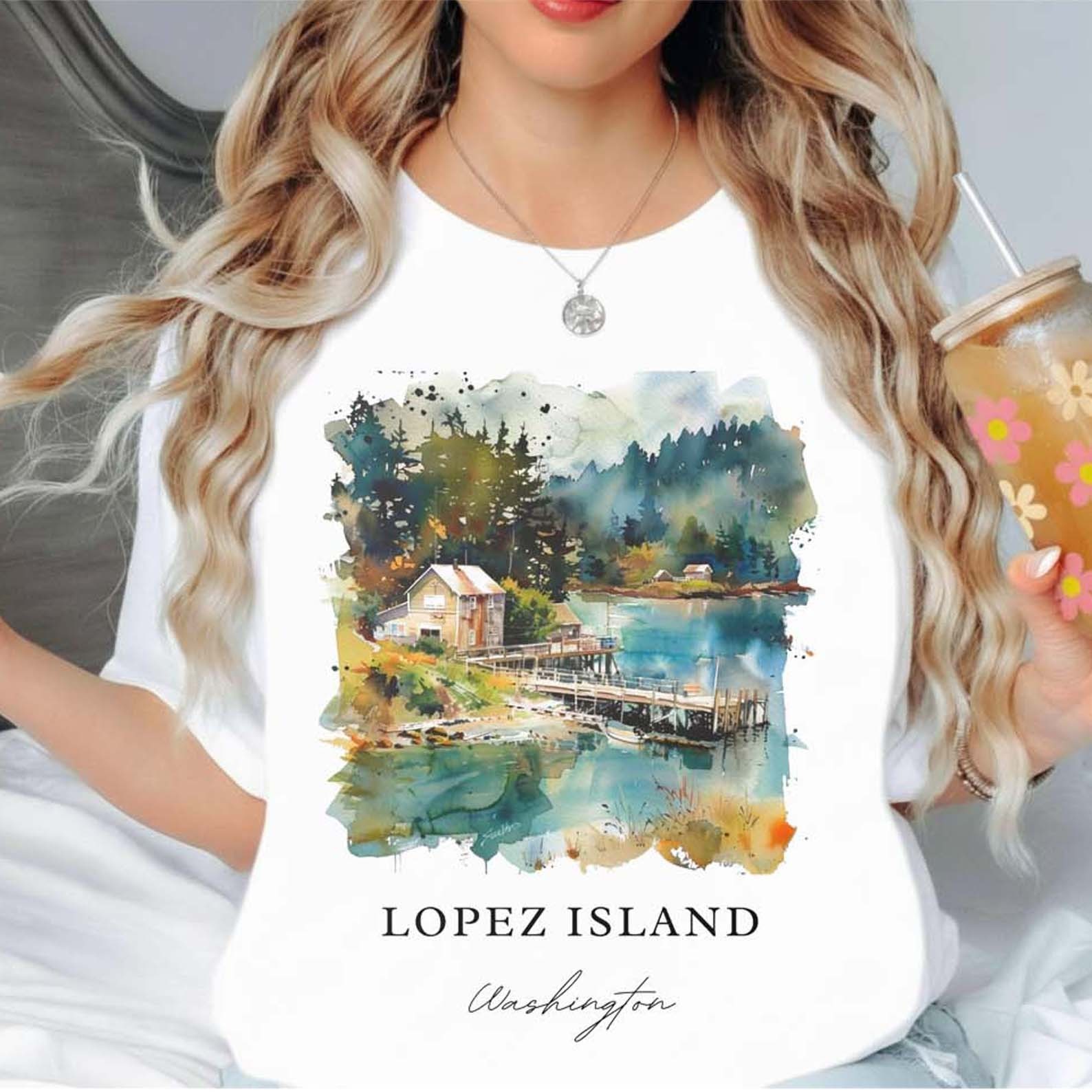 Lopez Island Unisex Shirt Travel Gift Washington Trip Lover Souvenir Tee