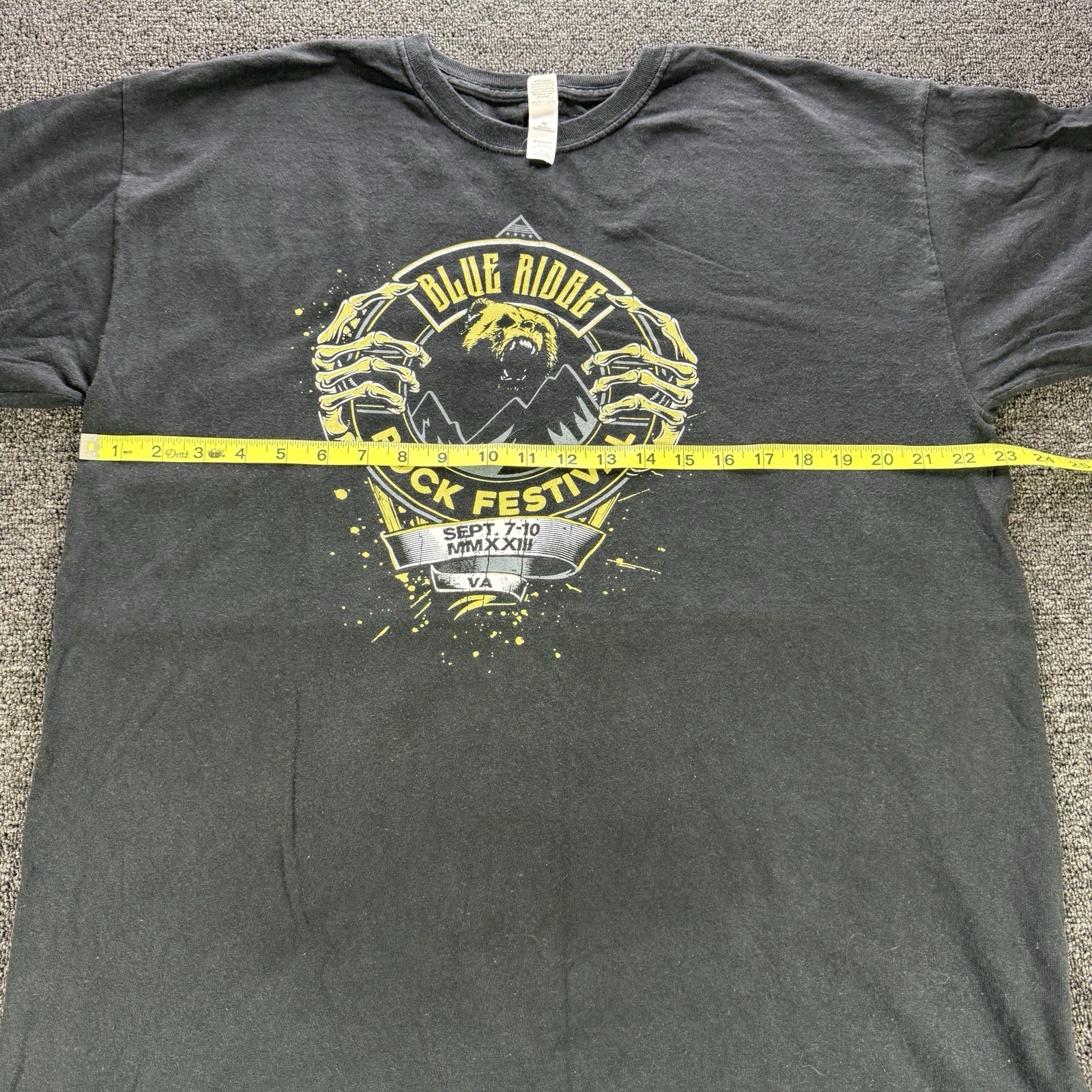 2023 Blue Ridge Rock Festival Shirt Virginia Official Lineup Dbl Sided Bear XL gallery