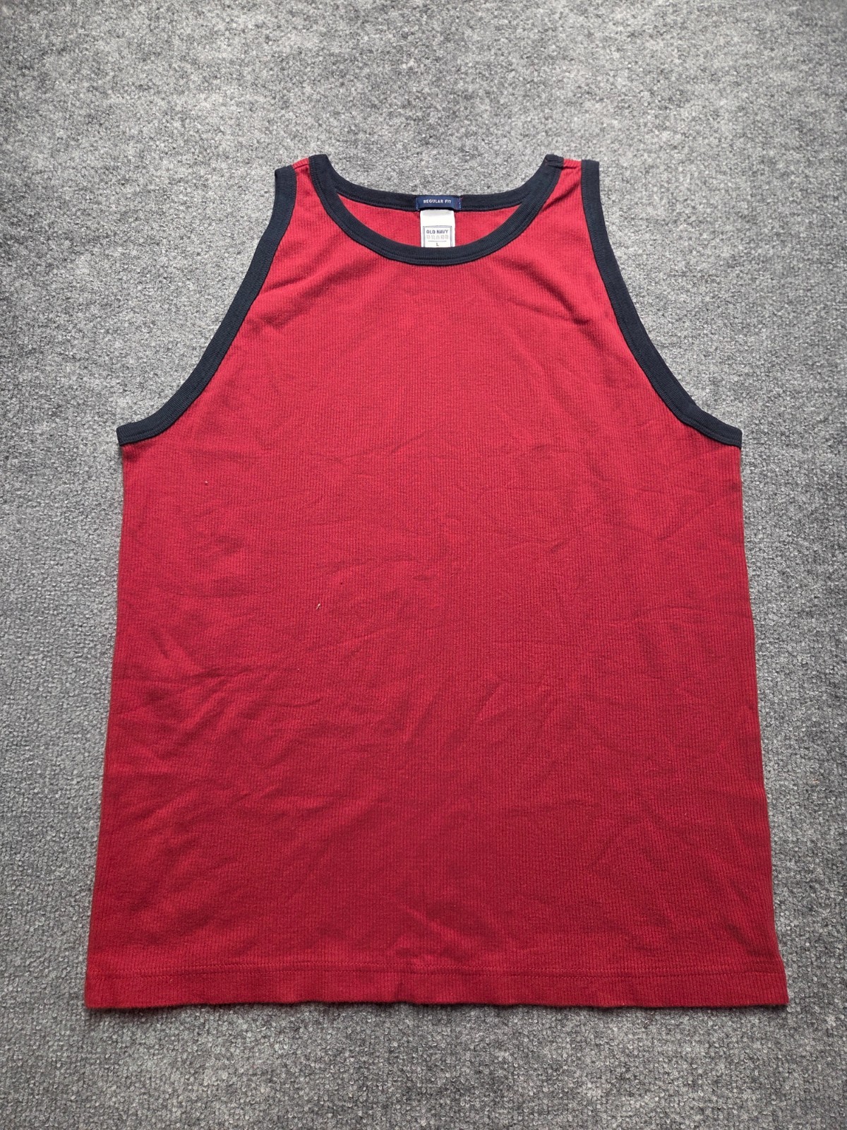 Old Navy Men's Tank Top Red Size Large Wide Strap Sleeveless Regular Fit gallery
