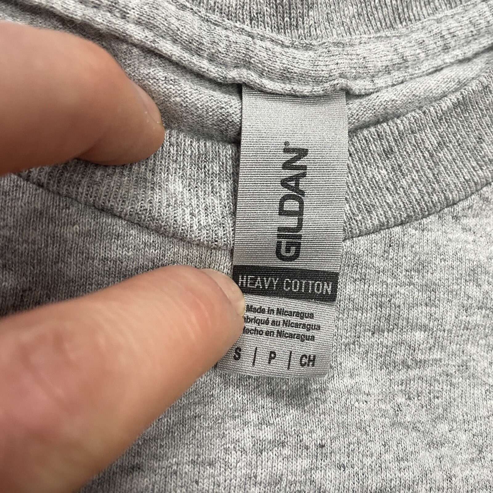Gildan Adult Long Sleeve Heavy Cotton T-Shirt Size Small Gray NBTMS Raiders Tee gallery