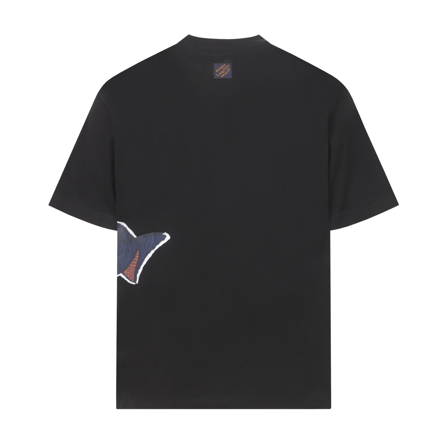 men casual round neck short sleeve men black T-shirt size M/L/XL gallery