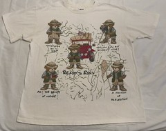 Vintage 90s Teddy Bear Safari Explore Outdoors Nature XL T-Shirt Single Stitch