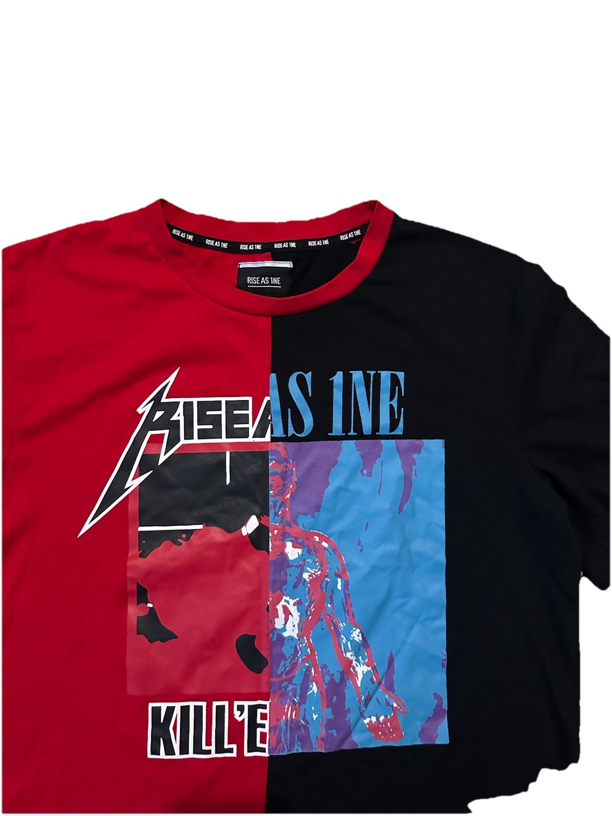 Rise As 1ne Men Red / Black Graphic T-Shirt RS1 ~ AS7142 Streetwear Size Small gallery