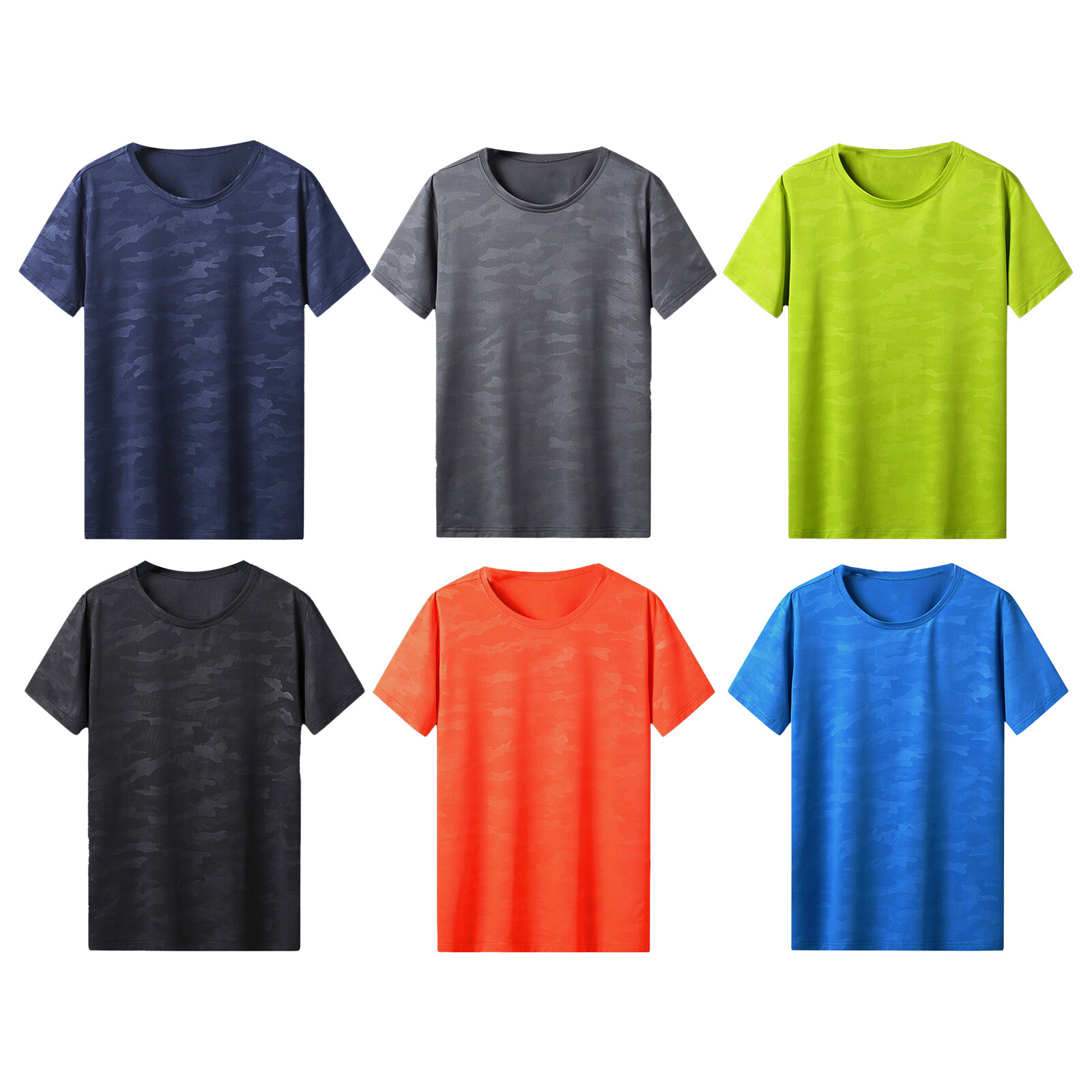 Men's Quick Drying T-Shirt Summer Sportwear Short Sleeve Tops Running Jogger Tee gallery