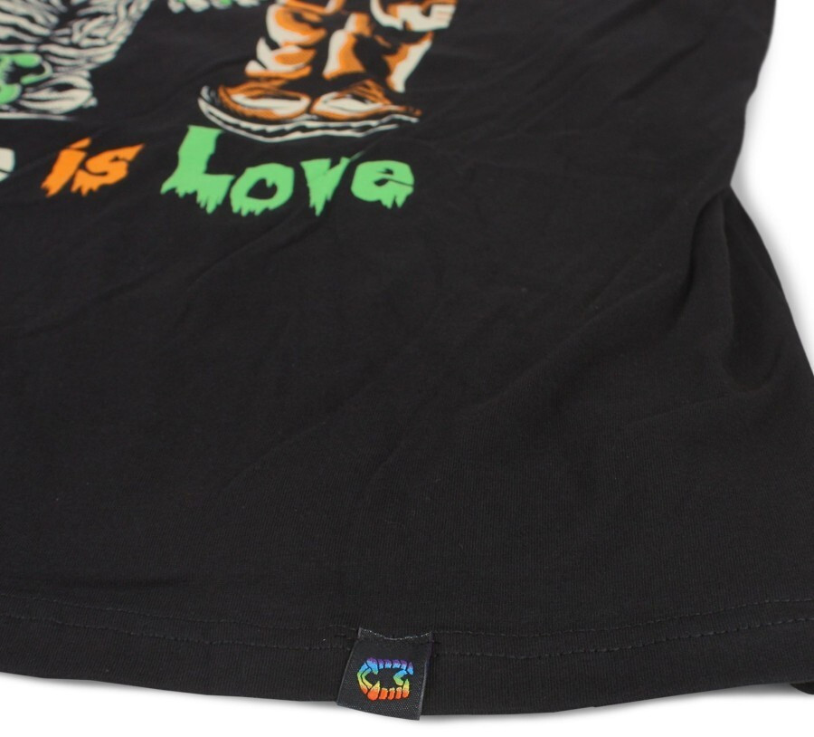 NEW Creepy Co LOVE IS LOVE Mummy & Frankenstein Ringer Tee T-Shirt XL- 2XL Sizes gallery