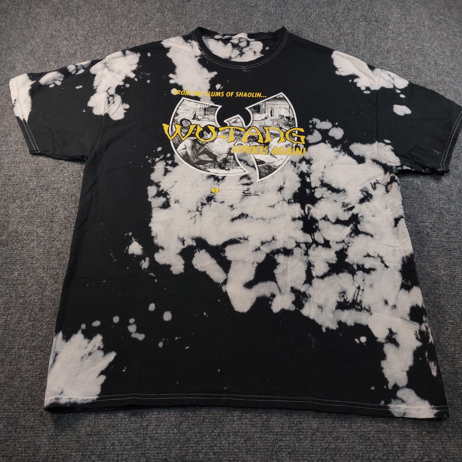 Wu-Tang Clan Mens XL Black FROM THE SLUMS OF SHAOLIN... WU-TANG STRIKES AGAIN! gallery