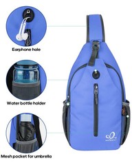 Crossbody Sling Backpack Sling Bag Travel Hiking Chest Bag Daypack for Men