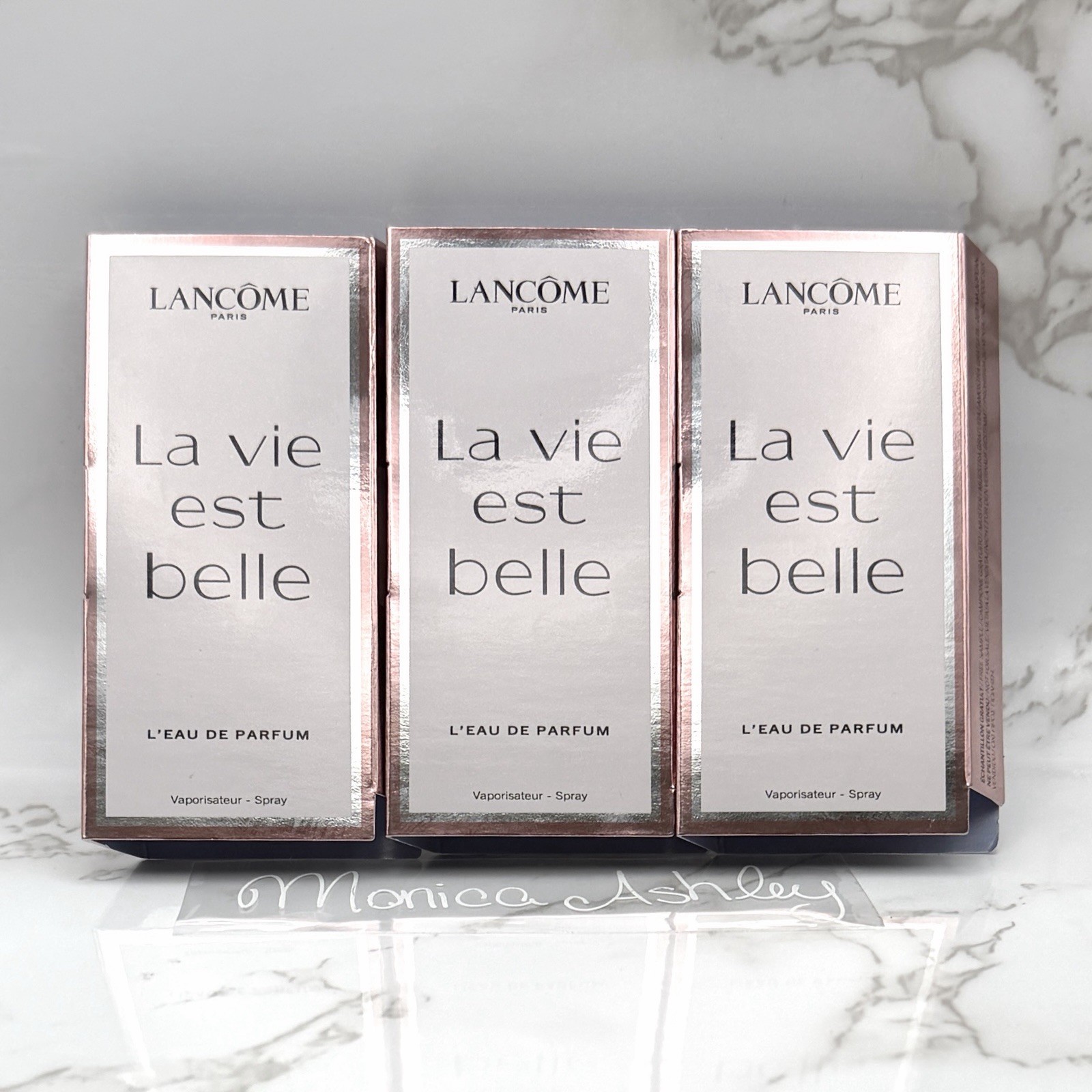 3x LANCOME La Vie Est Belle L’EAU De Parfum Spray Sample 1.2ml Perfume Sample