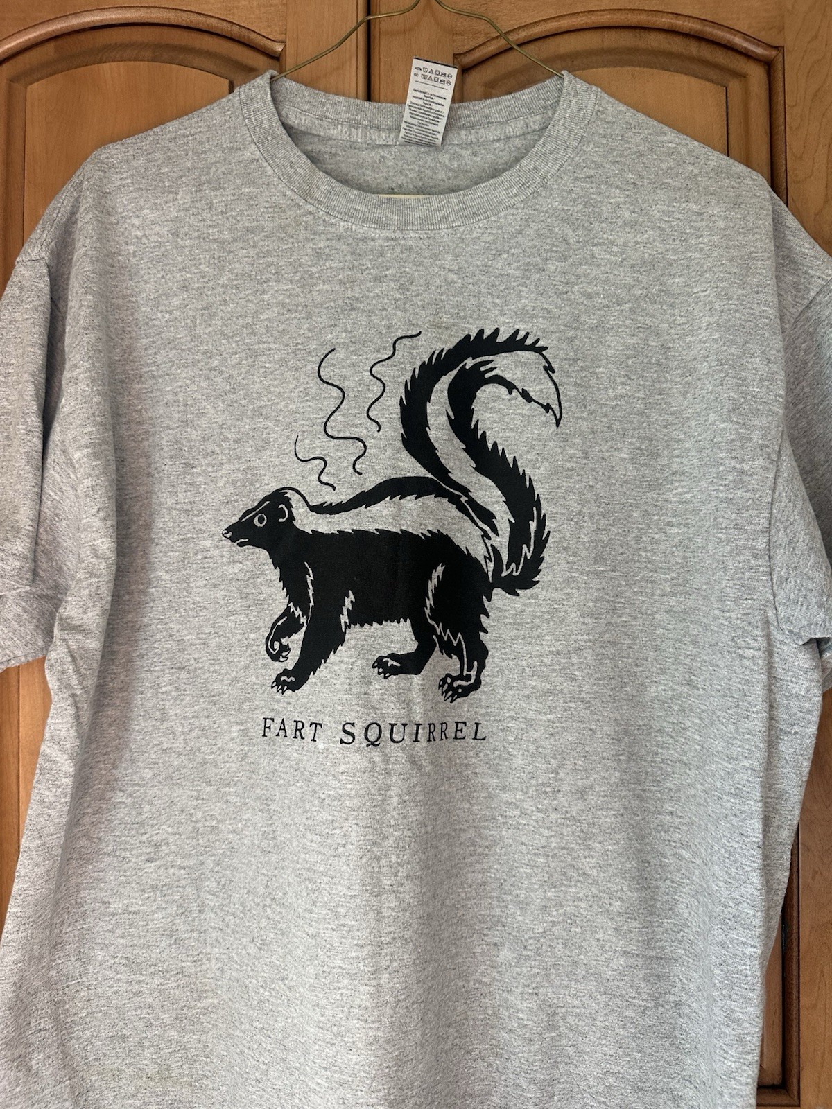Fart Squirrel Meme Funny Skunk T-shirt Sarcastic Fart Humor Size Large Shirt gallery