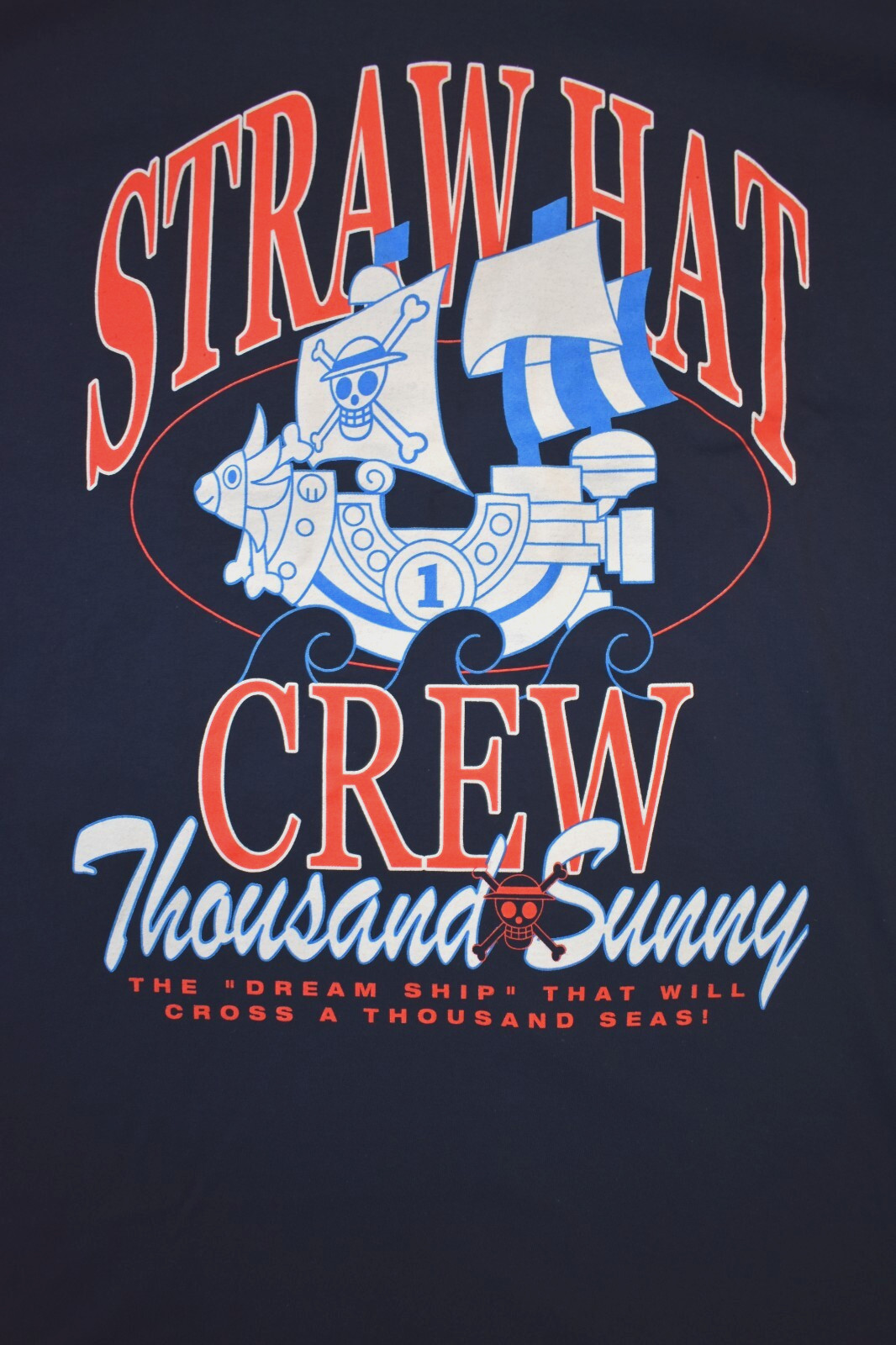 Ripple Junction One Piece Mens Straw Hat Crew Thousand Sunny Ship Shirt New XL gallery