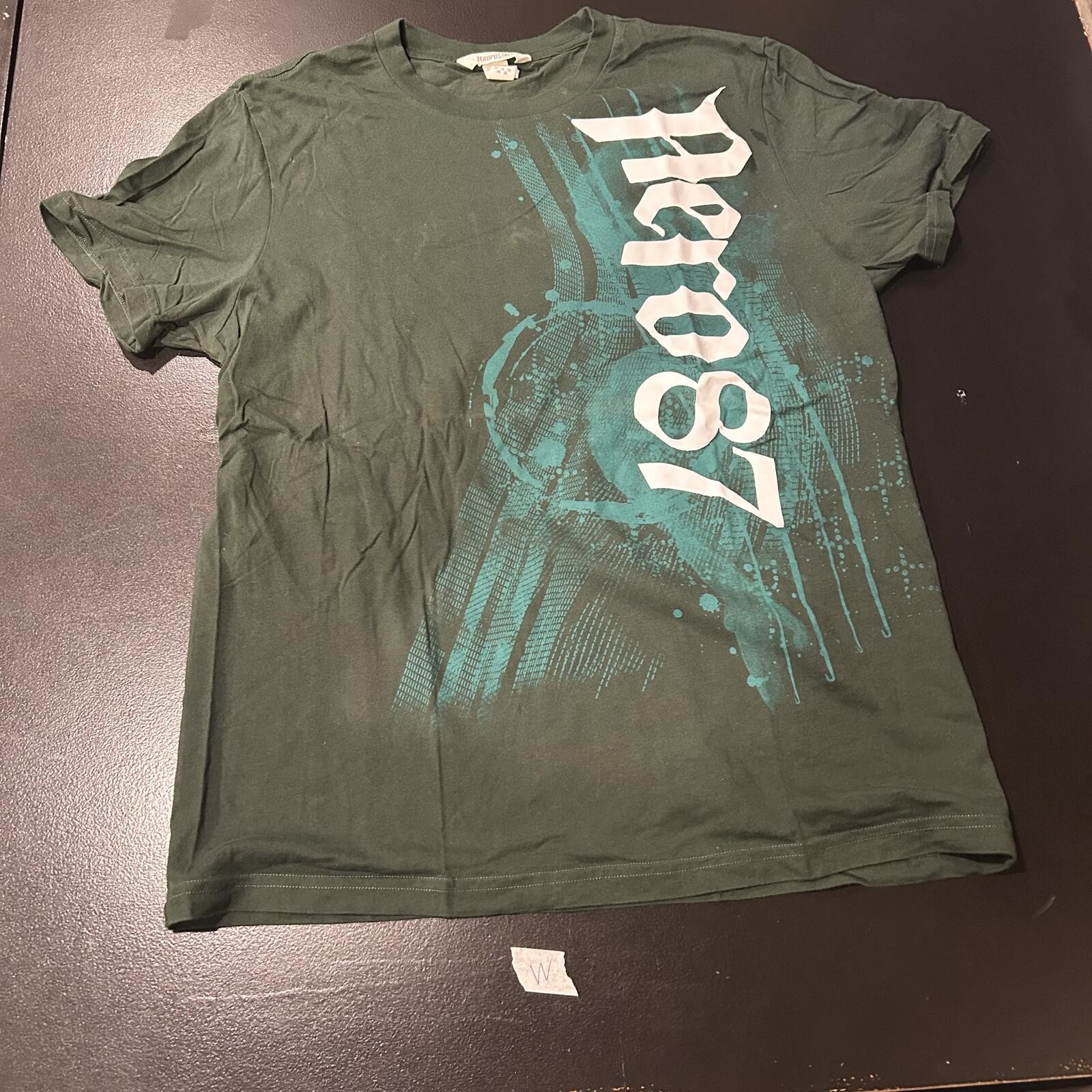 Aeropostale Graphic Logo T-Shirt Green XL