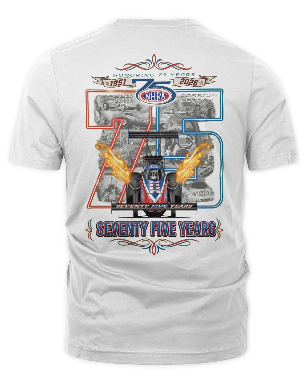 NEW Nitromall Event Merchandise Nhra 75th Heritage Shirt Size S-5XL gallery