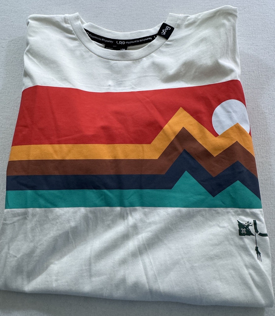 LRG T-Shirt Mens Medium Short Sleeve Graphic Front White Cotton New gallery