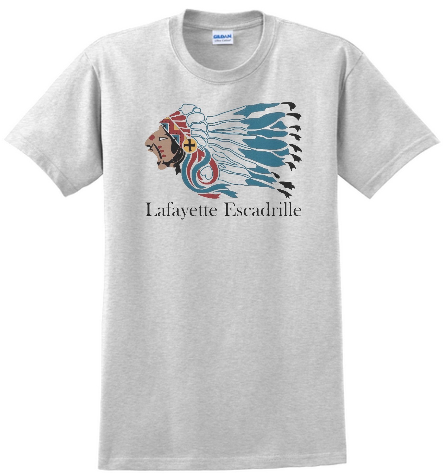 Lafayette Escadrille T-shirt. Gray, Khaki, White, Yellow. Size: Small - XXXL gallery