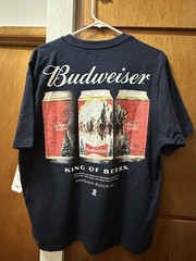 Budweiser Clydesdales M Short Sleeve King of Beers American Graphic T-Shirt NWT
