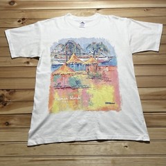 Vintage 1995 Rainbow Group Richard Wallich Labadee Art T Shirt Size Large
