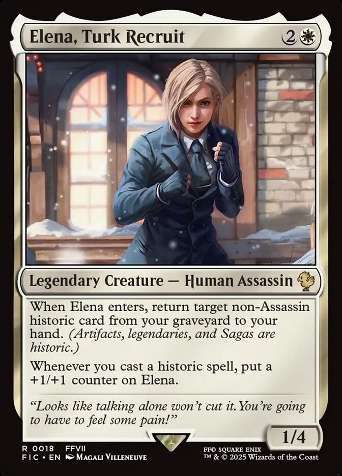 Elena, Turk Recruit 18 R Normal FIC MTG NM