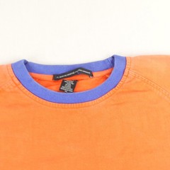 Vintage Marithe Francois Girbaud Shirt Mens XL Orange Blue Heavyweight Y2K Tee ^