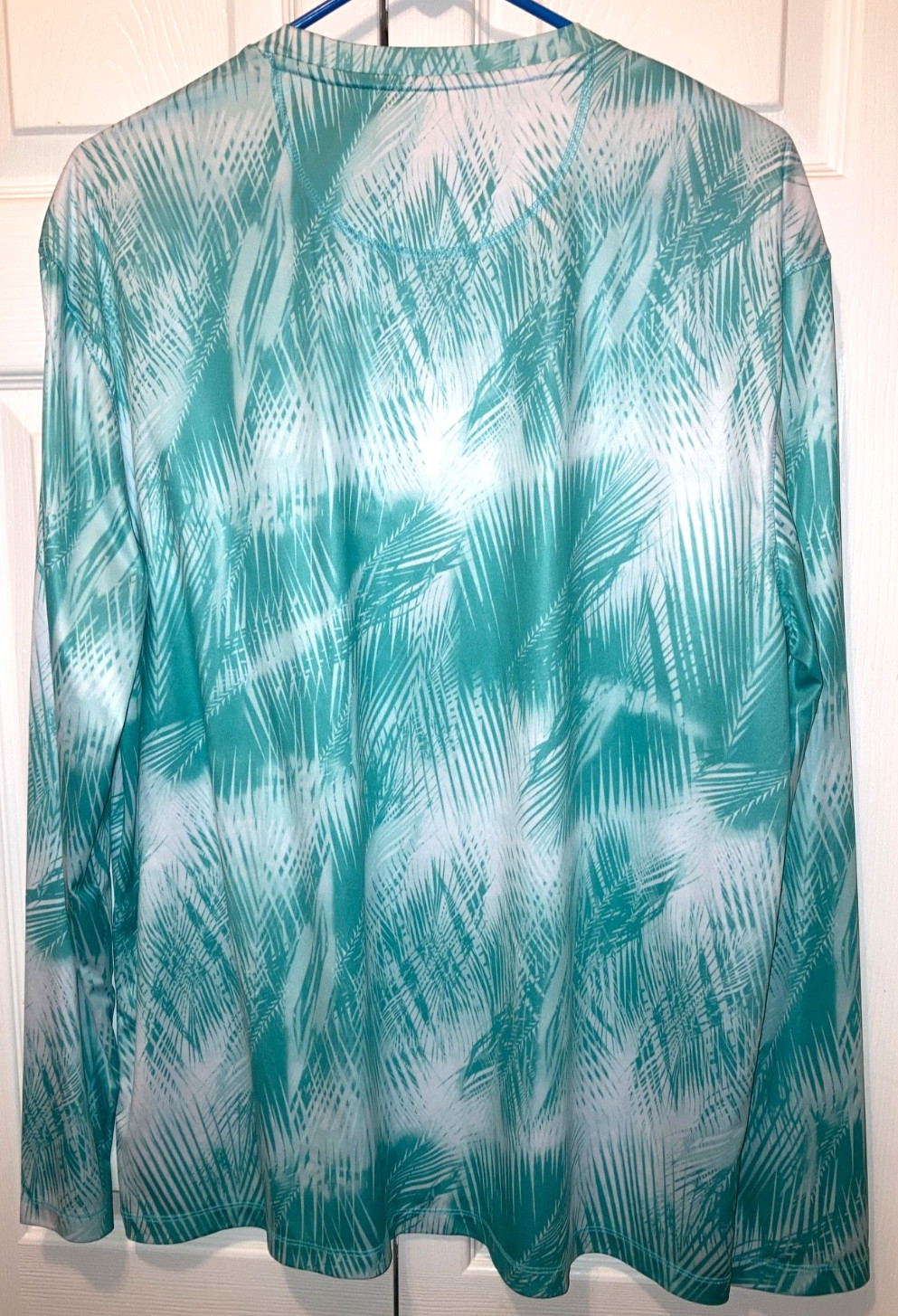 NEW Reel Legends Reel Ten Men's Green & White Sun Water Pullover Shirt Size L gallery