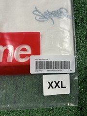 Supreme Washed Tag Short Sleeve Top White T Shirt (XX-Large) 2XL (SS24)