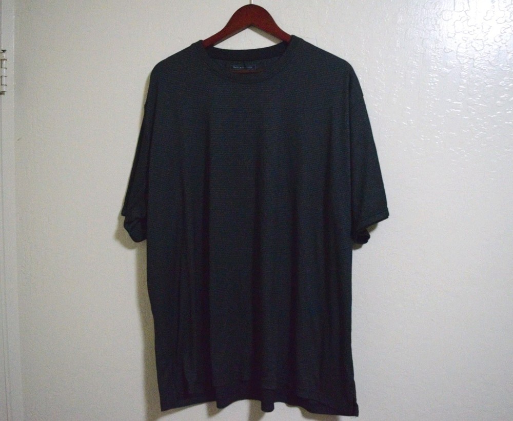 Van Heusen Studio Men T-Shirt Size 2XL Grey Color Athletic Cotton Blend