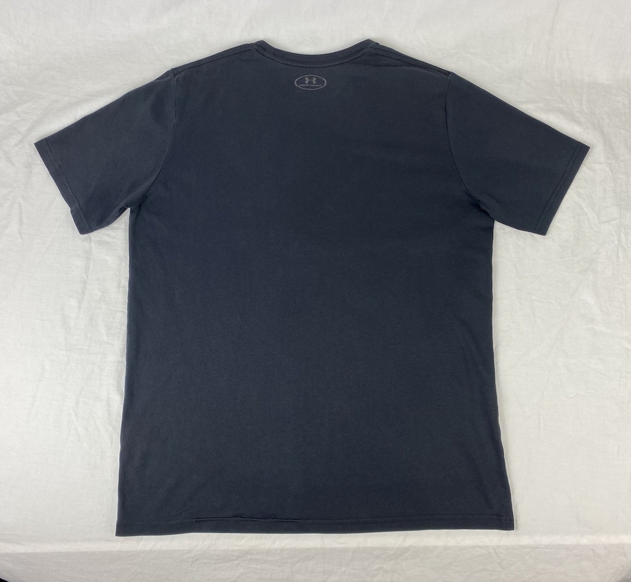 Under Armour T Shirt Mens Large Black Heat Gear Graphic Print Logo Spell Out gallery