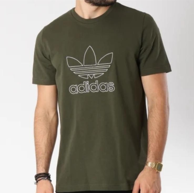 adidas Originals Men’s Outline T-Shirt DH5785 – M, Night Cargo, Q2(C907T)